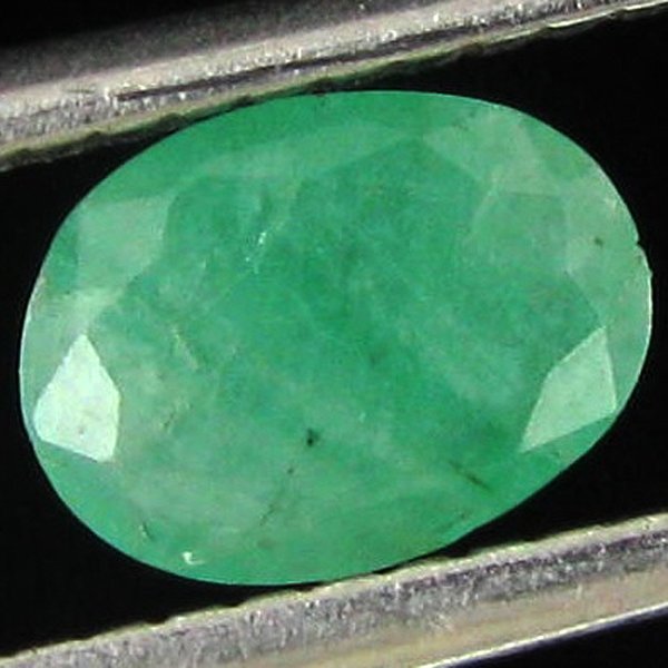 0.45ct Green Colombia Emerald Oval: Excellent specimen; well cut and colored; with customary treatment unless noted otherwise