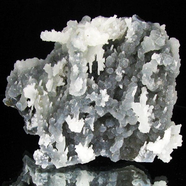 123gm Stilbite & Chalcedony Crystal Cluster: Excellent scarce specimen