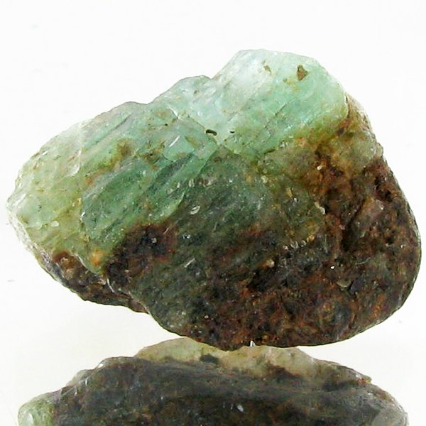 13.55ct Rough Green Emerald Colombian Unheated: Excellent specimen; well cut and colored; with customary treatment unless noted otherwise