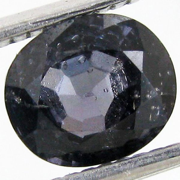 2.40ct Unheated Oval Titanium Spinel: Excellent specimen; well cut and colored; with customary treatment unless noted otherwise