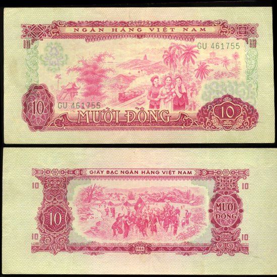 1966 Vietnam 10 Dong Uncirculated: Scarce issue