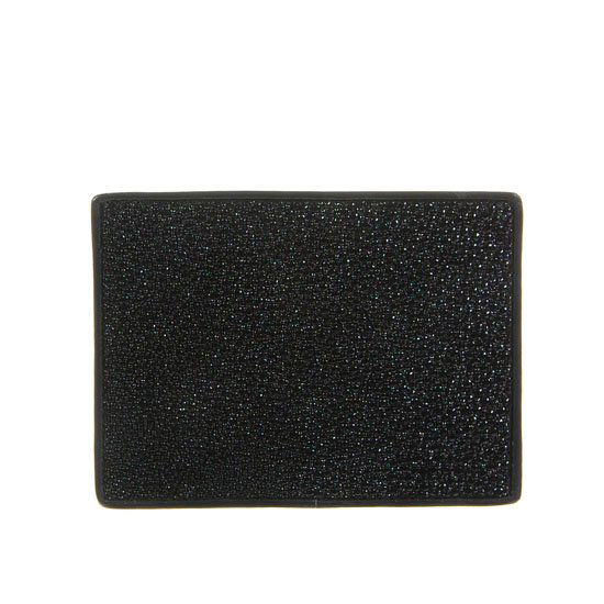 Stingray Hide Pocket Credit Card Holder: Excellent well-made brand new; easily fits in any pocket; stingray one side; cowhide for card slots; 3 card slots; 4.5" x 3";