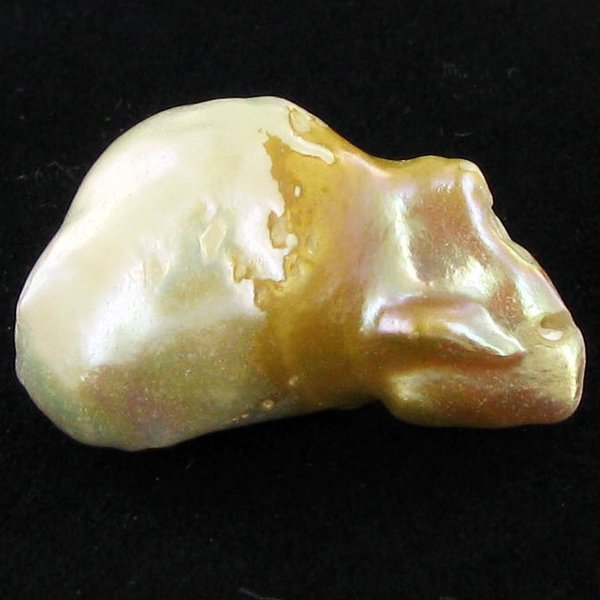 33.90ct Tahitian Baroque Pearl: Baroque shaped; drilled and ready for one-of-a-kind pendant