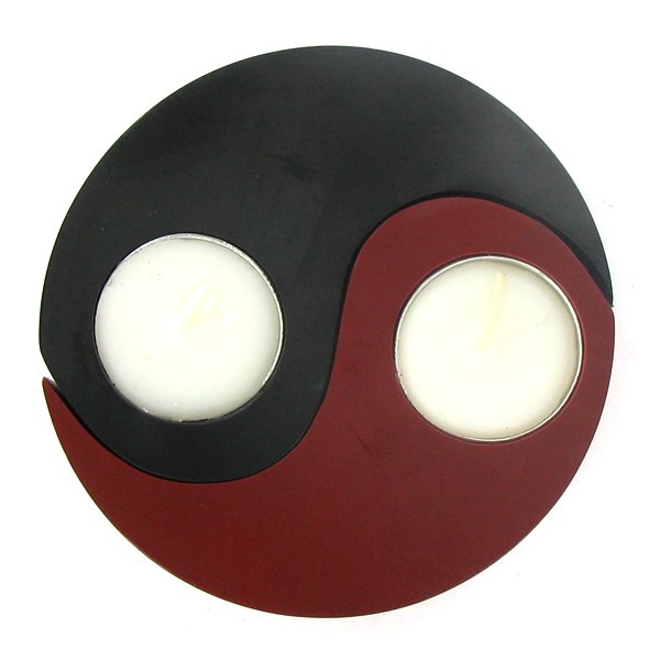 Mango Wood Candle Holder: Excellent handcrafted piece; 5in