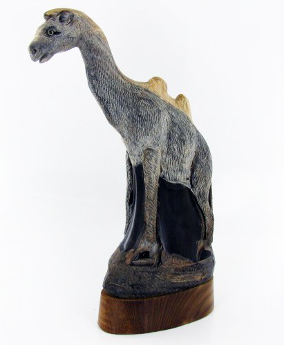 Scarce Water Buffalo Horn Scrimshaw Camel: Excellent piece; finely carved in camel image on water buffalo horn; 9"