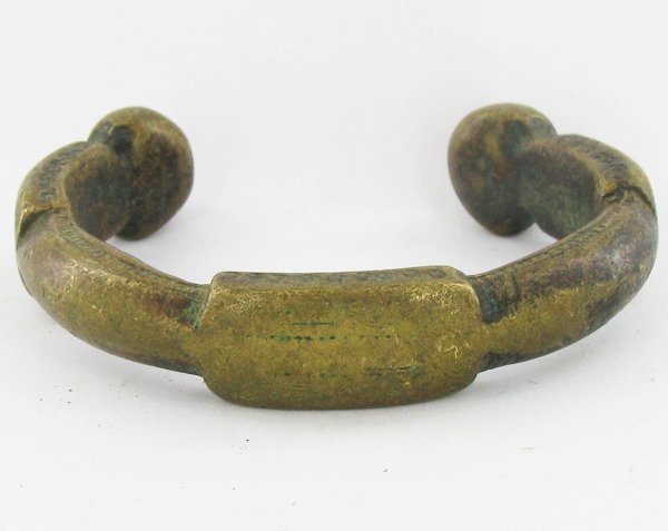785ct Antique African Tribal HEAVY Bronze Cuff Bracelet: Scarce one of a kind hand made tribal piece