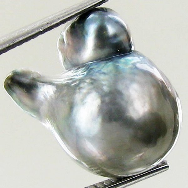 16.58ct Tahitian Baroque Pearl: Baroque shaped; drilled and ready for one-of-a-kind pendant