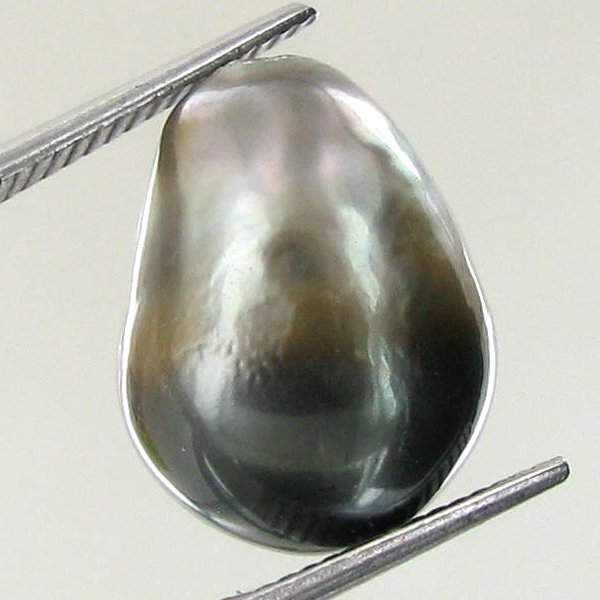 10.96ct Tahitian Baroque Pearl: Baroque shaped; drilled and ready for one-of-a-kind pendant