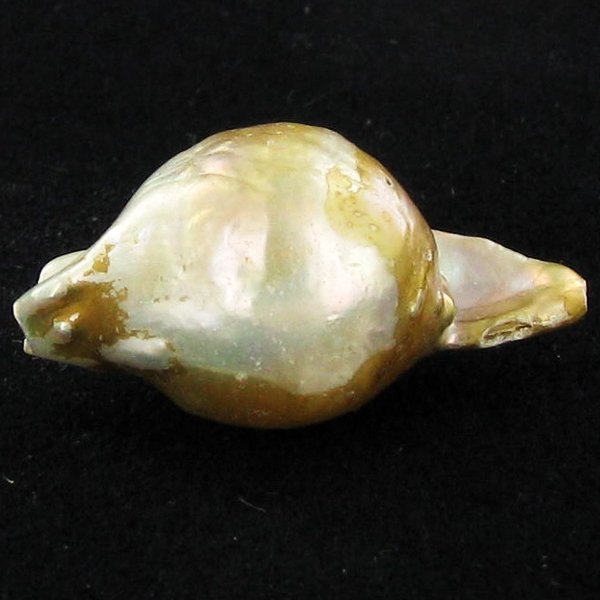 22.35ct Tahitian Baroque Pearl: Baroque shaped; drilled and ready for one-of-a-kind pendant