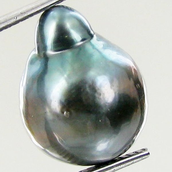 14.02ct Tahitian Baroque Pearl: Baroque shaped; drilled and ready for one-of-a-kind pendant