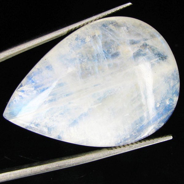 36.60ct Vibrant Color Moonstone Cabochon: Excellent piece; well cut & colored; with treatment