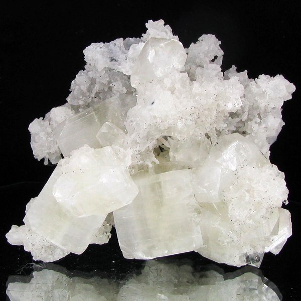 234gm Apophyllite, Stilbite & Chalcedony Crystal Cluste: Excellent scarce specimen