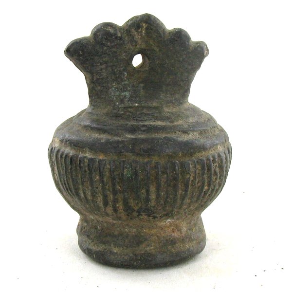 Antique Urn Shaped Bronze Opium Weight 1800s: Excellent Scarce 1800s Chiang Mai Piece; 137g