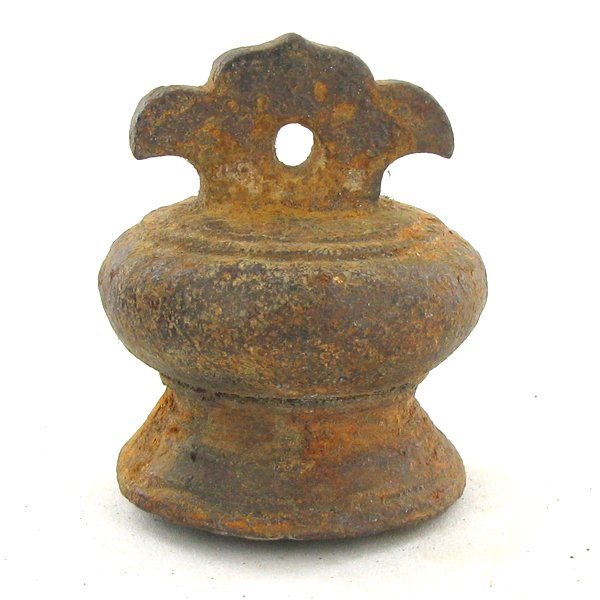 Antique Urn Shaped Bronze Opium Weight 1800s: Excellent Scarce 1800s Chiang Mai Piece; 138g