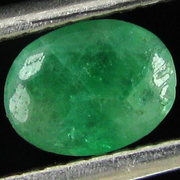0.59ct Green Colombia Emerald Oval: Excellent specimen; well cut and colored; with customary treatment unless noted otherwise