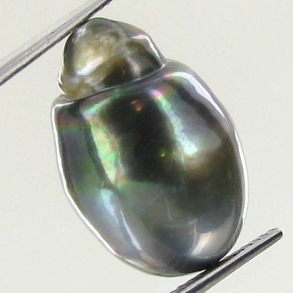 16.08ct Tahitian Baroque Pearl: Baroque shaped; drilled and ready for one-of-a-kind pendant