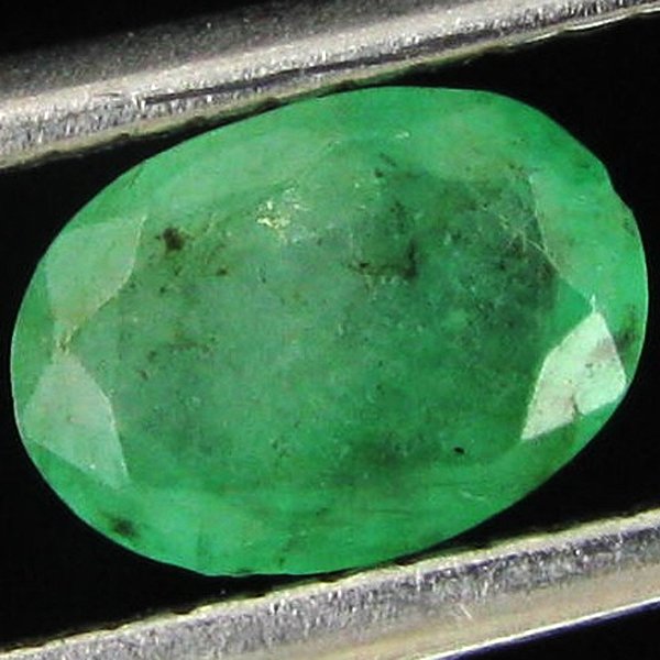 0.65ct Green Colombia Emerald Oval: Excellent specimen; well cut and colored; with customary treatment unless noted otherwise