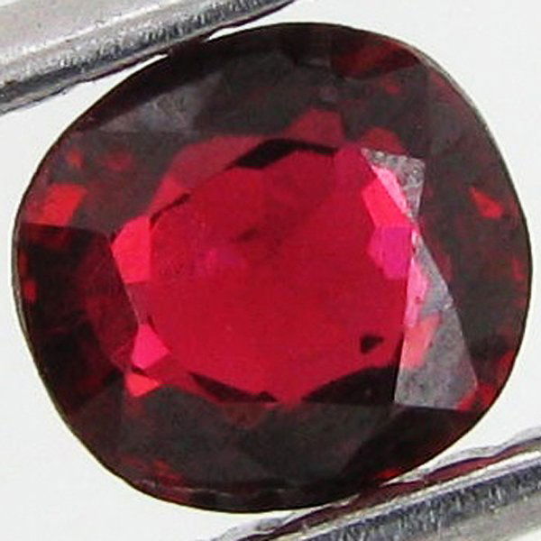 0.6ct Natural Intense Red Spinel Oval: Excellent Piece; well colored and cut; NO treatment