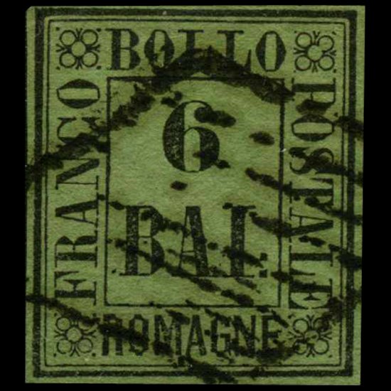 1859 Romagna 6b Stamp