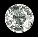 1ct Clean Natural White Zircon Cambodia Flawless: extremely clear VVS well colored