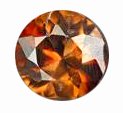 .4Ct. Unheated Round Champagne Natural Zircon: extremely clear VVS well colored