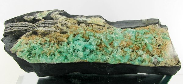 10900ct Natural Colombian Emerald Crystal Cluster: Excellent large specimen with many LARGE crystals on base material