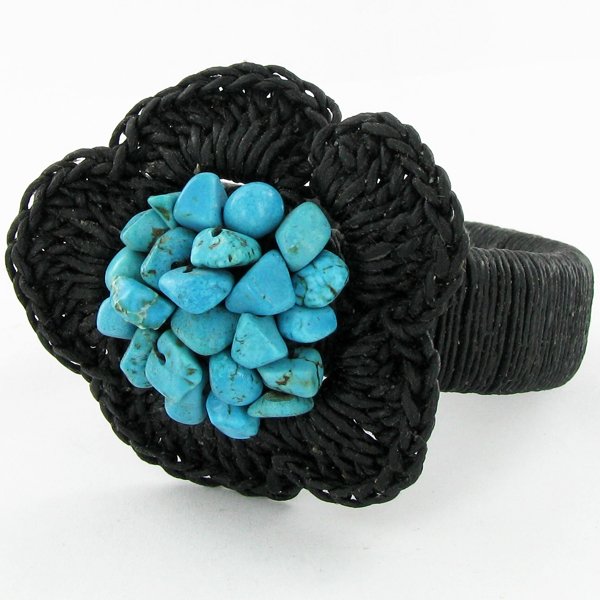 Crocheted Shell Ring - 2