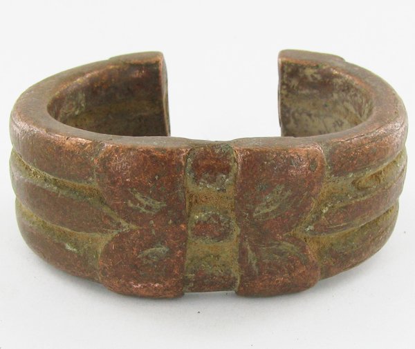 1605ct Antique African Tribal HEAVY Bronze Cuff Bracele: Scarce one of a kind hand made tribal piece