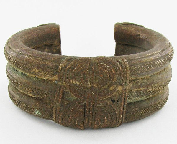2075ct Antique African Tribal HEAVY Bronze Cuff Bracele: Scarce one of a kind hand made tribal piece