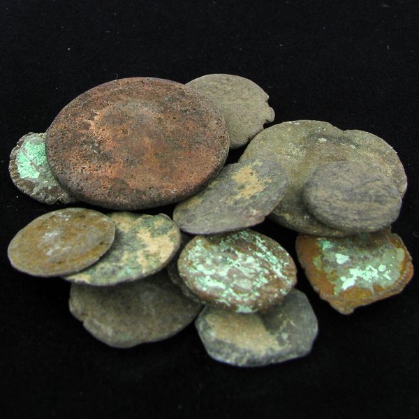 Roman Uncleaned Coin Lot of 10: Excellent treasure hunt!