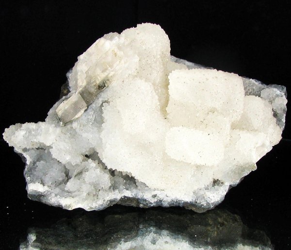 464gm Calcite & Chalcedony Crystal Cluster: Excellent scarce specimen