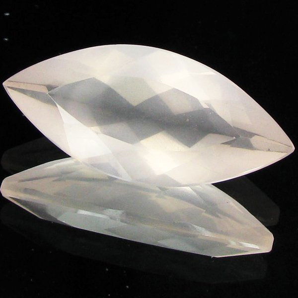 17.40ct Clear Misty Moonstone Cut Marquise: Excellent piece; well cut & colored; with treatment