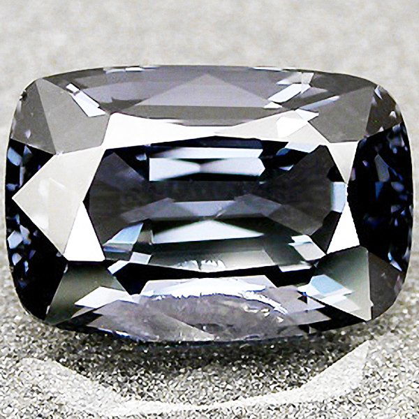 5ct Natural Silver Blue Spinel: Excellent piece; well cut and colored; with treatment