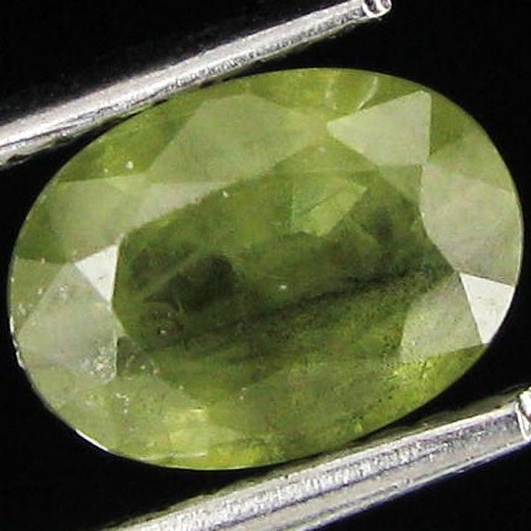 1.76ct Luxuriors Oval Cut Lemon Sapphire: Excellent piece; well cut and colored; with treatment