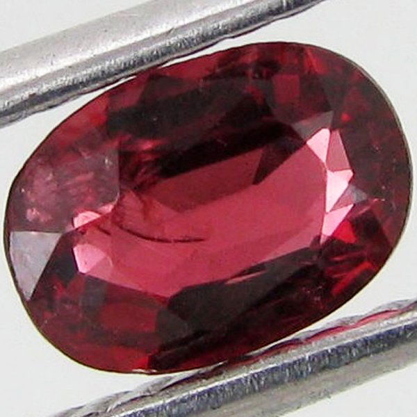 0.65ct Natural Intense Red Spinel Oval: Excellent Piece; well colored and cut; NO treatment