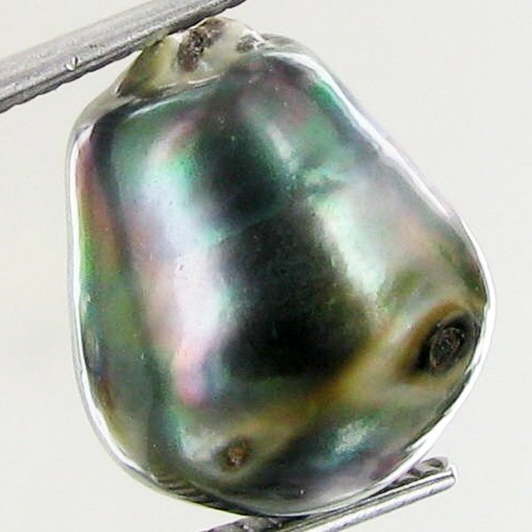 16.11ct Tahitian Baroque Pearl: Baroque shaped; drilled and ready for one-of-a-kind pendant