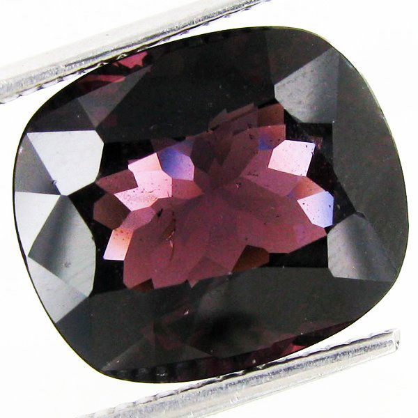 9.42ct Huge Cushion Dark Pink Purple Spinel: Excellent specimen; well cut and colored; with customary treatment unless noted otherwise