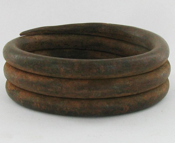 1870ct Antique African Tribal HEAVY Bronze Cuff Bracele: Scarce one of a kind hand made tribal piece