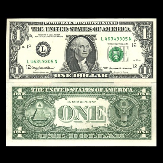 1999 $1 San Fran FRB Note Sequence Pair Crisp Unc: Excellent crisp uncurculated PAIR