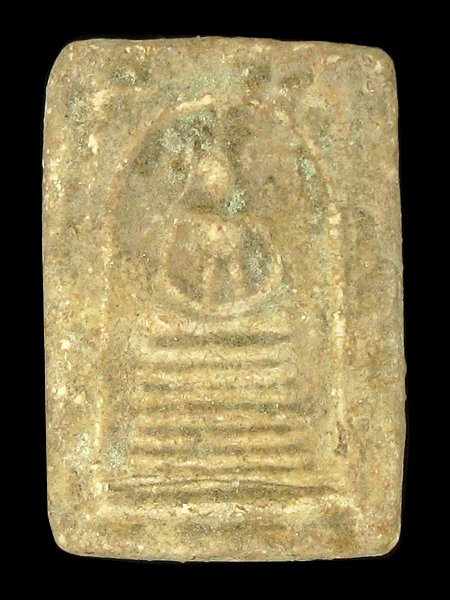 Antique Thai Clay Buddha Amulet Ang Thong 1880s: Excellent antique piece