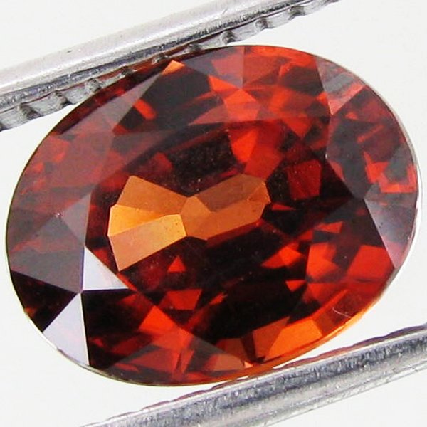 3.87ct Full Fire Orange Zircon: Excellent piece; well cut & colored; with treatment