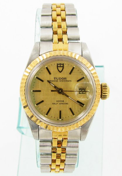 Rolex Tudor Ladies Princess Oysterdate 14k Bezel & Stem: Great shape and working