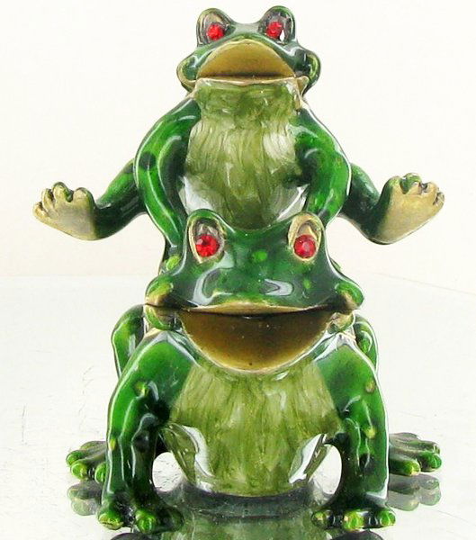 Enameled Handcrafted Jewel Box: Excellent piece; 2.5in