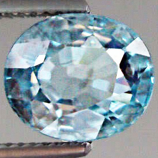 5.48ct Lustrous Natural Cambodia Blue Zircon: Excellent piece; well cut and colored; with treatment
