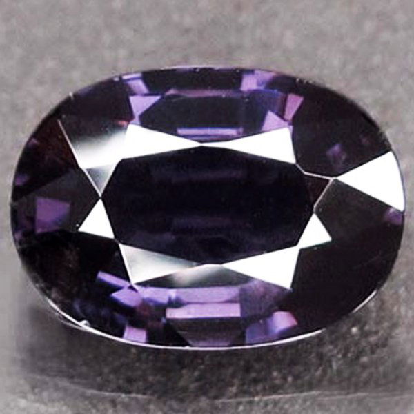 2.72ct Titanium Purple Spinel Oval : Excellent unheated grade 9 of 10 specimen; estimated Gem Guide wholesale $816, estimated retail $2448; Tanzania origin