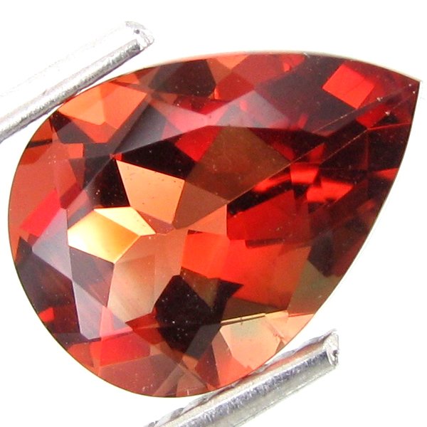 2.31ct Natural Red Andesine Labradorite: Excellent specimen; well cut & colored; with treatment