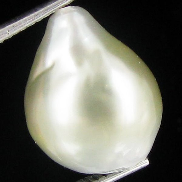 12.73ct Tahitian Baroque Pearl: Baroque shaped; drilled and ready for one-of-a-kind pendant