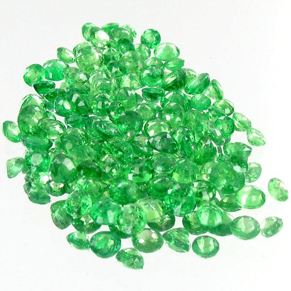 1.02ct Green Tsavorite Garnet Oval Cut Parcel