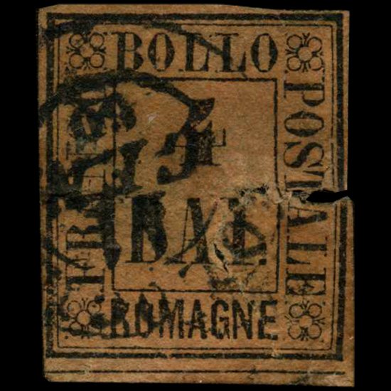 1859 Romagna 4b Stamp