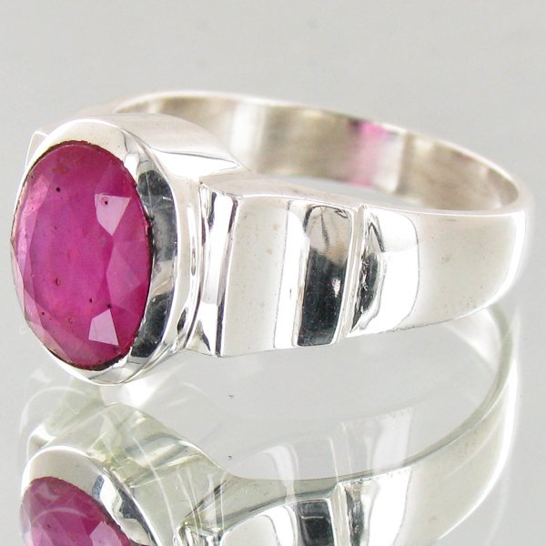 33.75twc Ruby Sterling Ring - 2